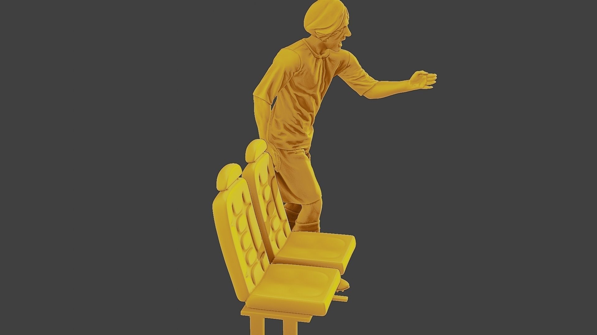 Soccer Player SP 015 3D print model_30