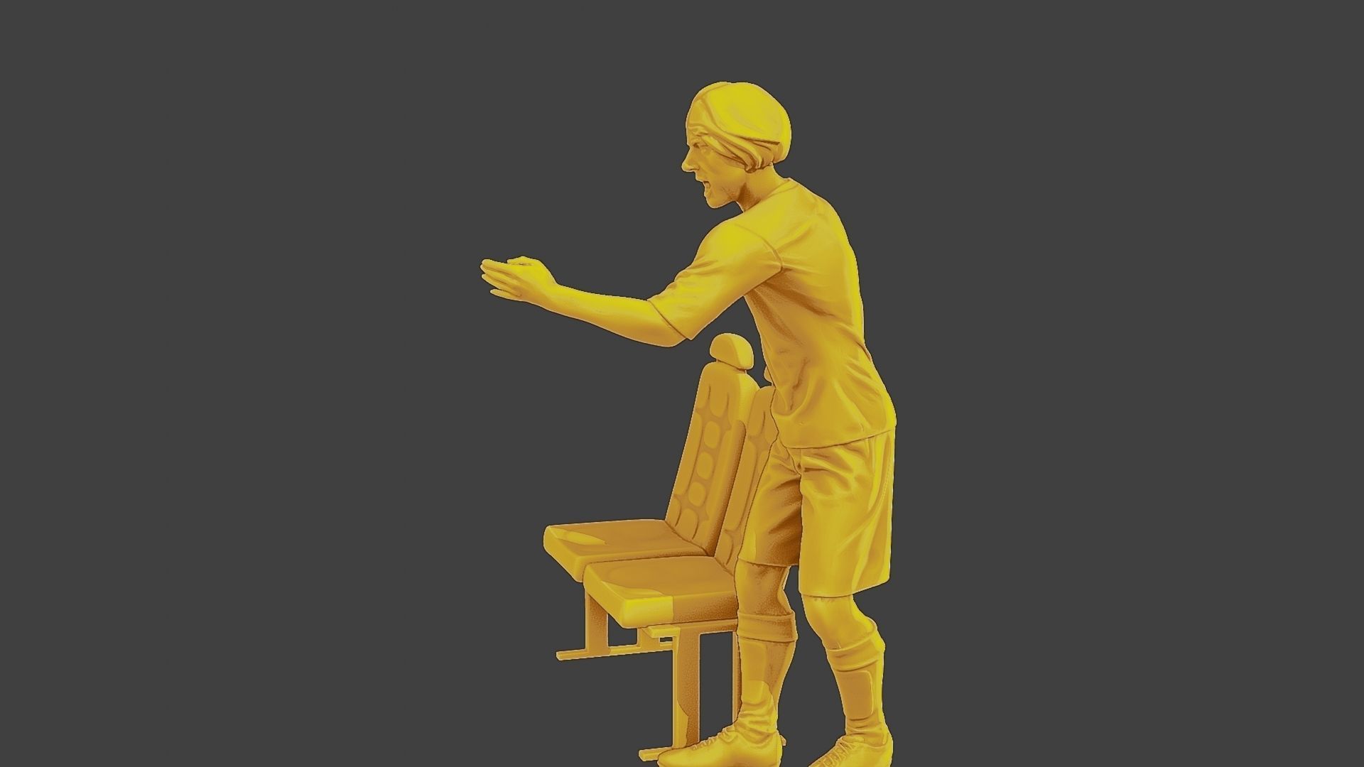 Soccer Player SP 015 3D print model_3