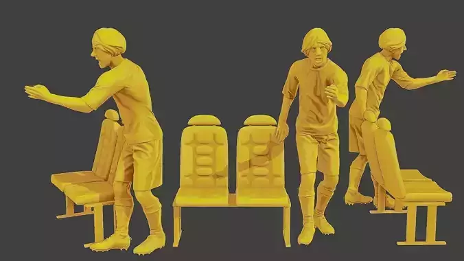 Soccer Player SP 015 3D print model