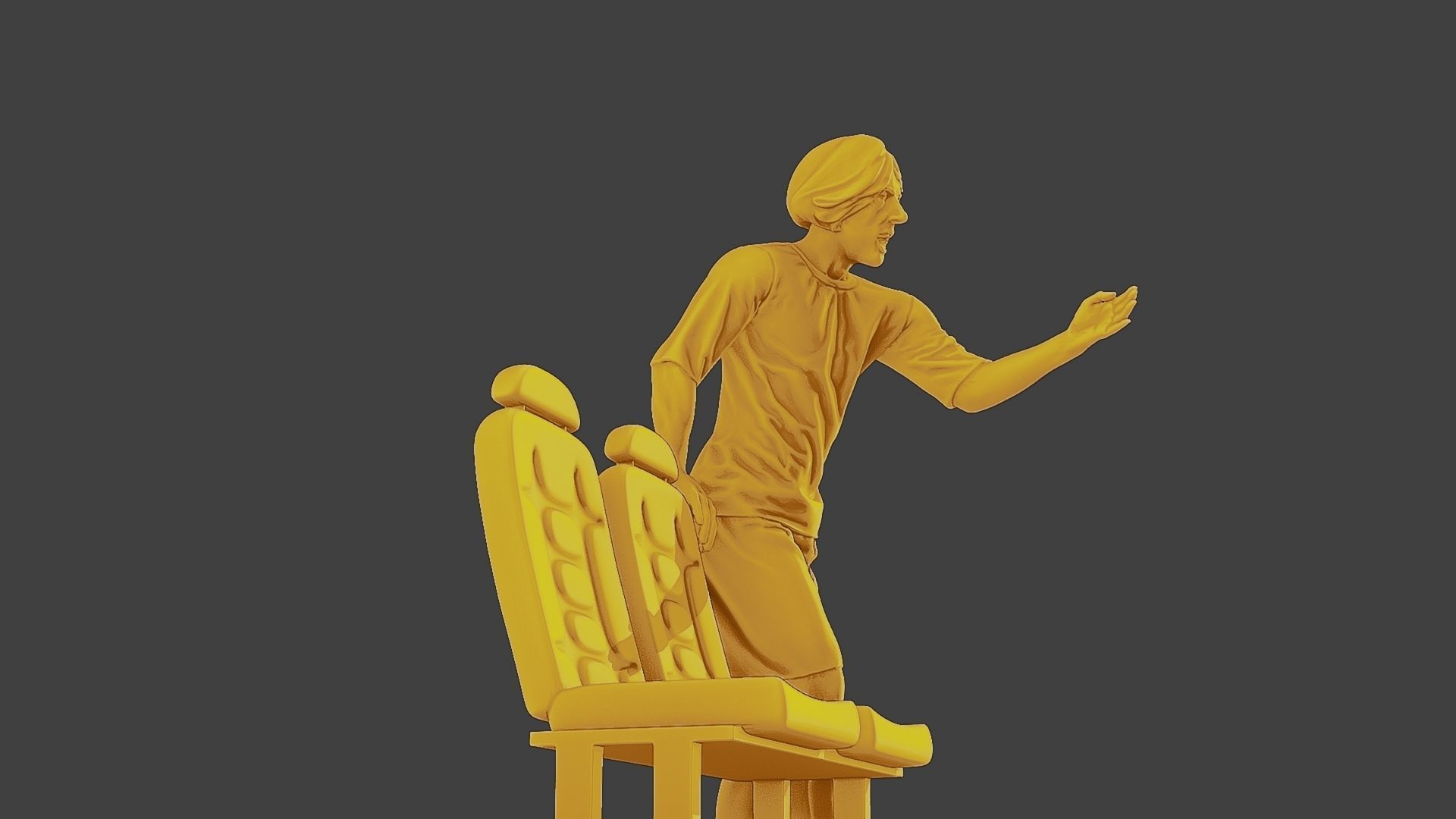 Soccer Player SP 015 3D print model_29