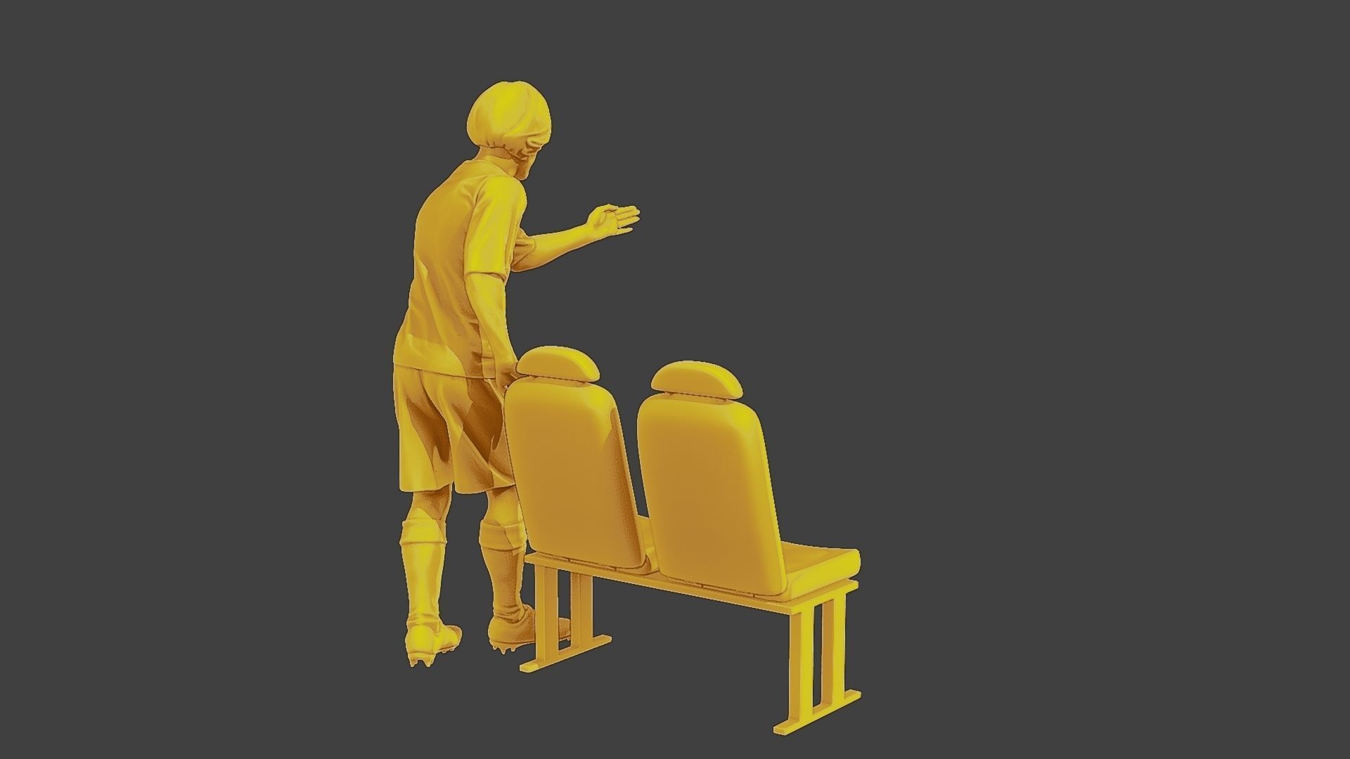 Soccer Player SP 015 3D print model_7