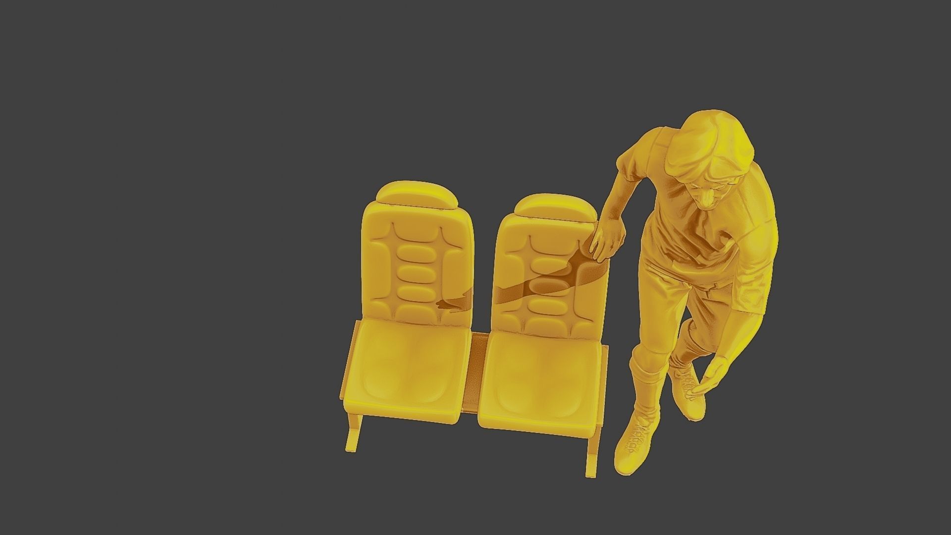 Soccer Player SP 015 3D print model_14