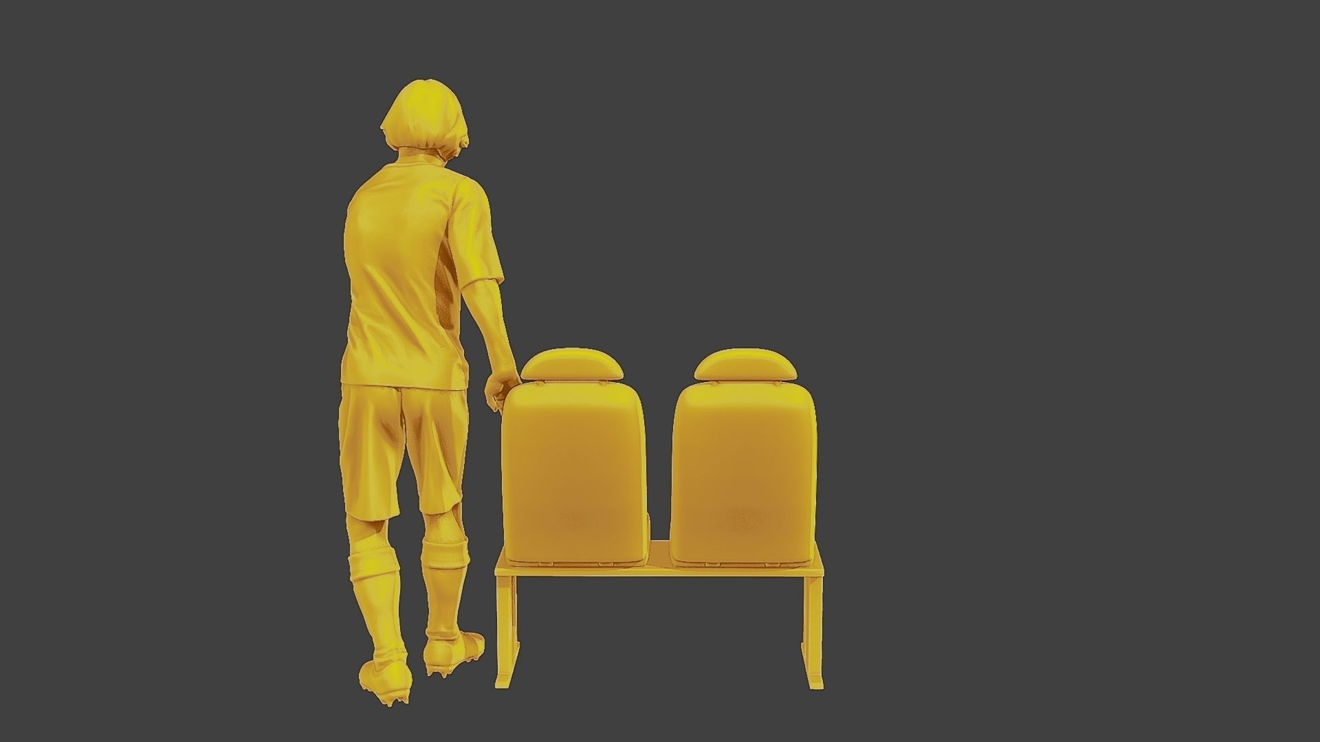 Soccer Player SP 015 3D print model_6