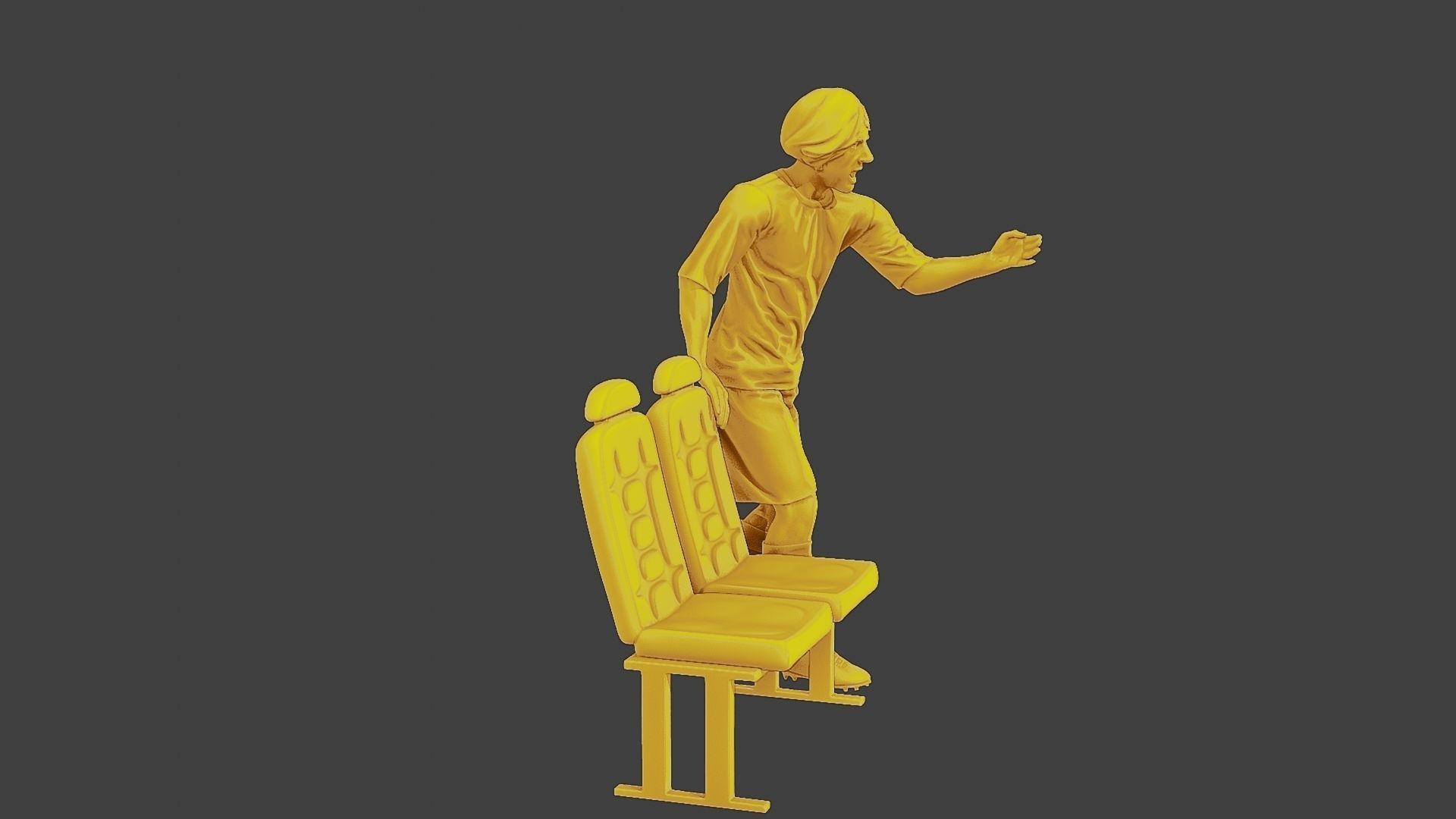 Soccer Player SP 015 3D print model_9