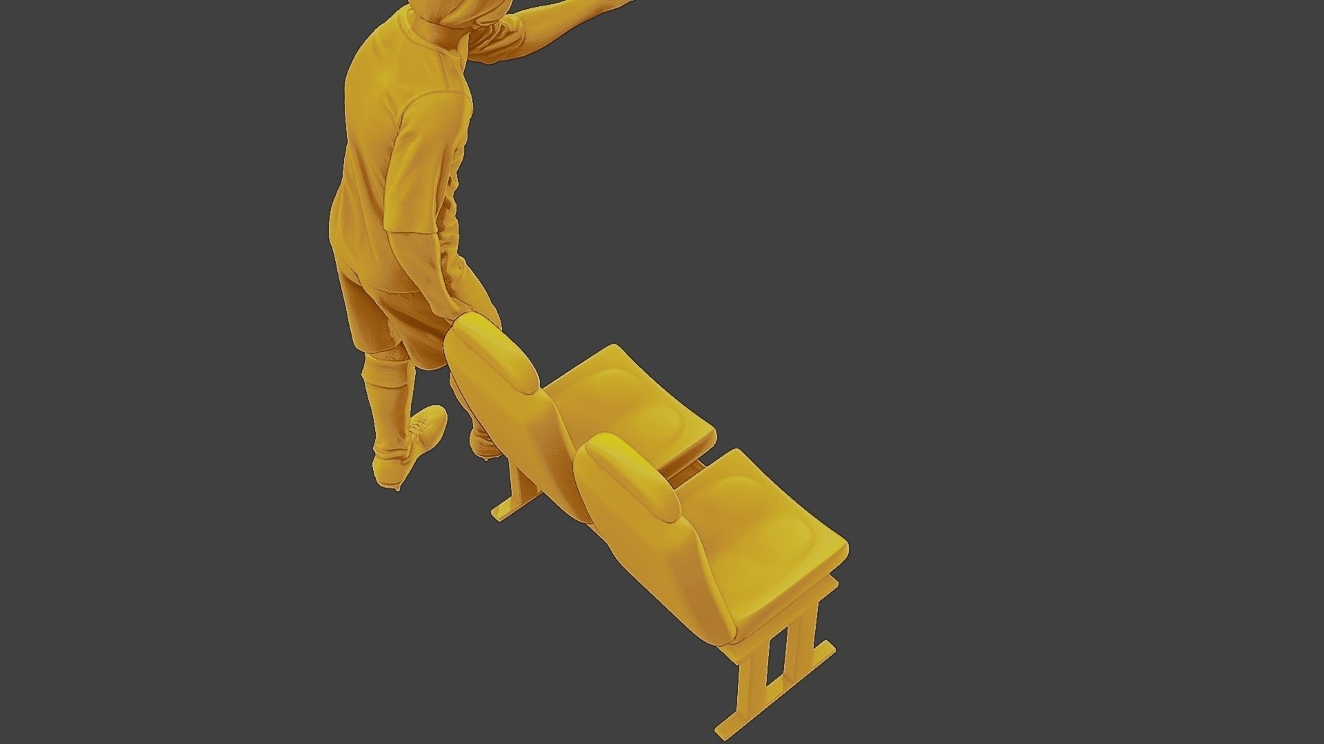 Soccer Player SP 015 3D print model_22