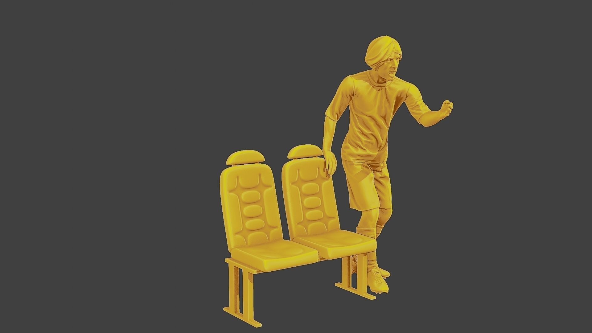 Soccer Player SP 015 3D print model_10