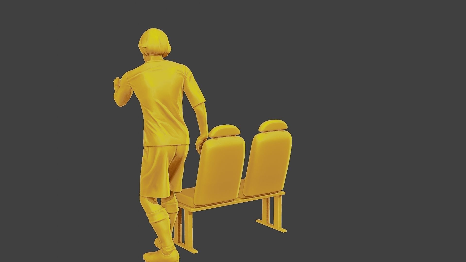 Soccer Player SP 015 3D print model_5