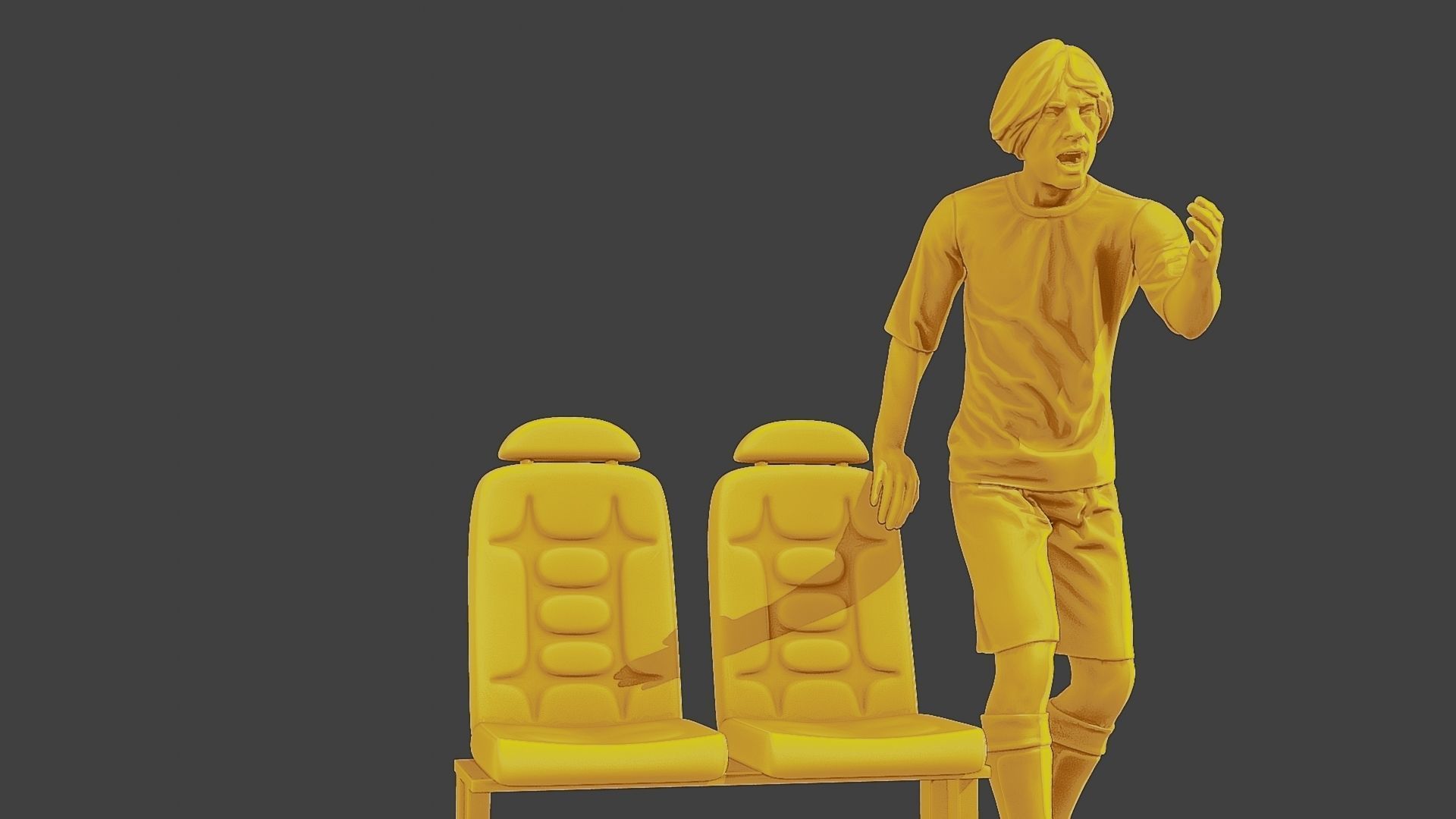 Soccer Player SP 015 3D print model_28