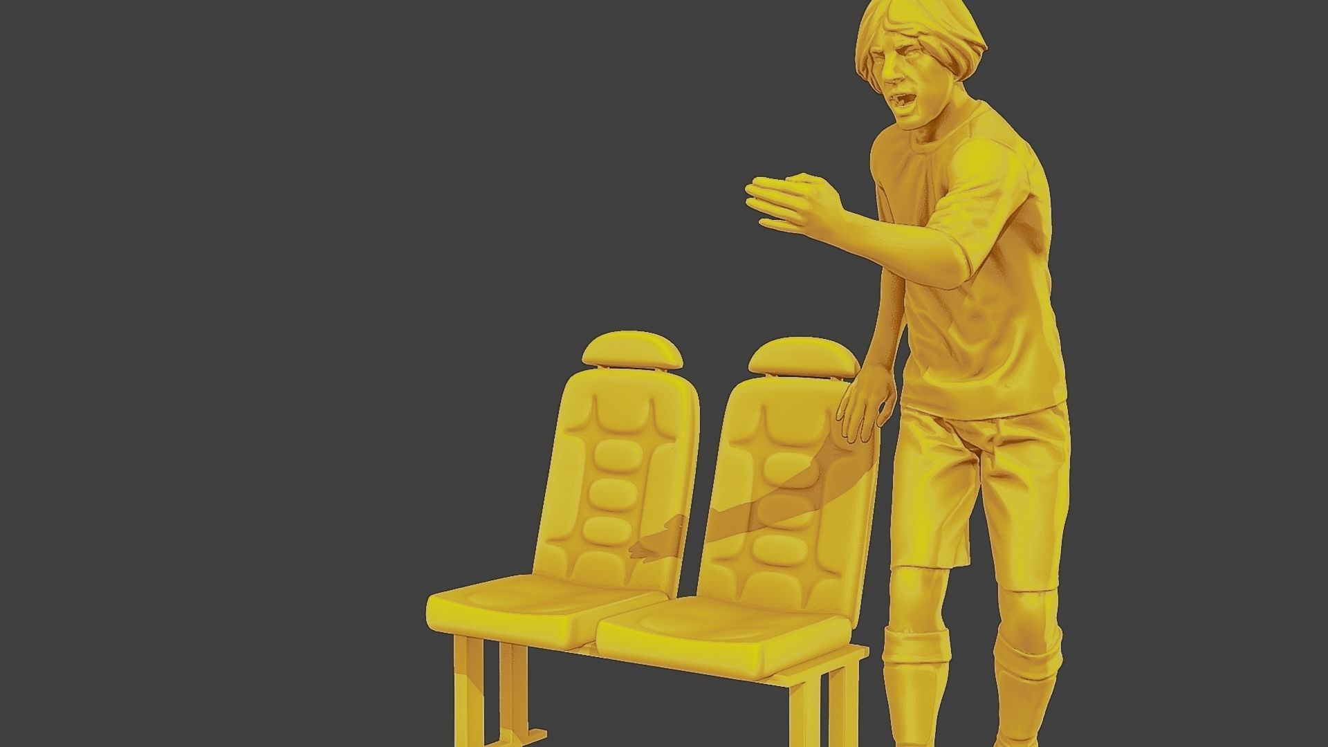 Soccer Player SP 015 3D print model_27