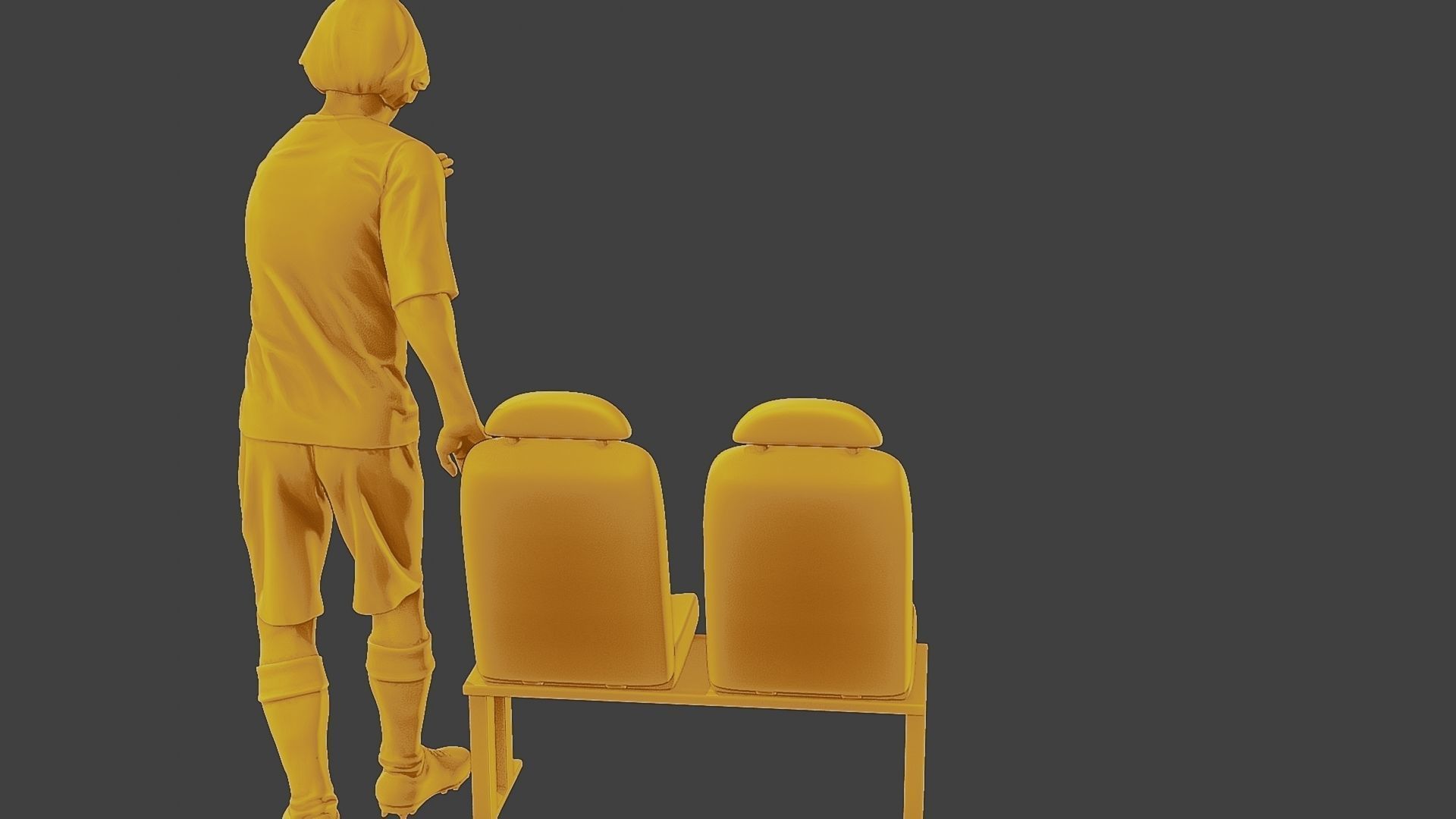 Soccer Player SP 015 3D print model_25