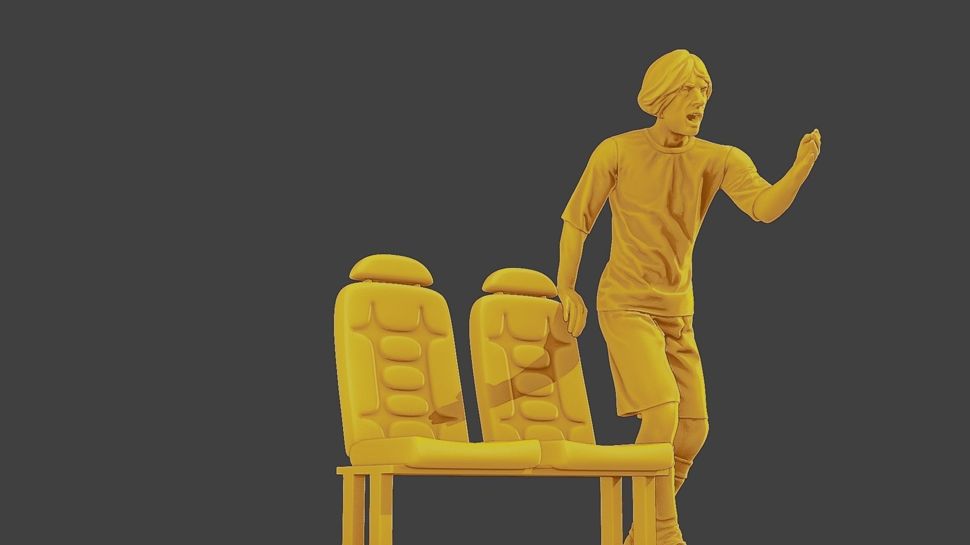 Soccer Player SP 015 3D print model_13