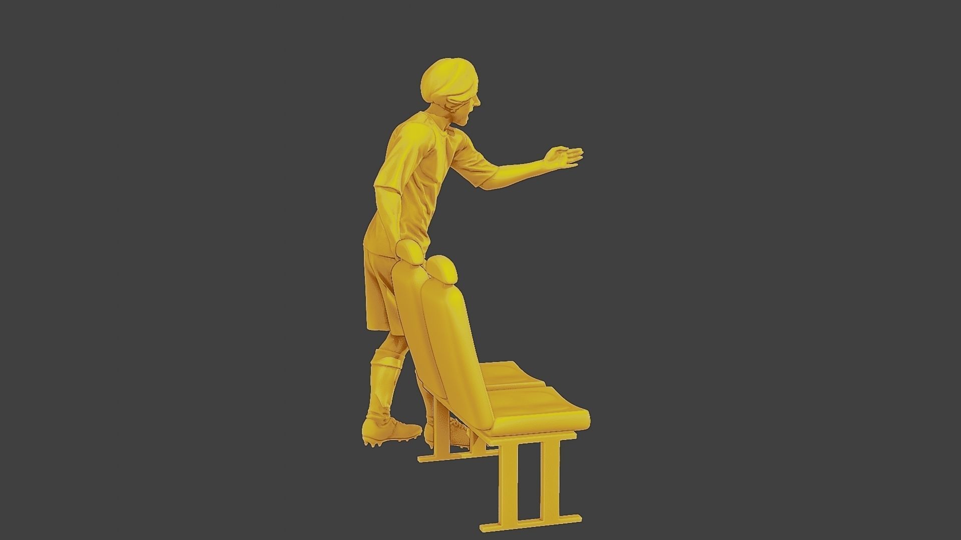Soccer Player SP 015 3D print model_8