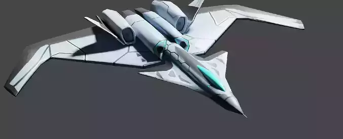 fighter plane  Free low-poly 3D model
