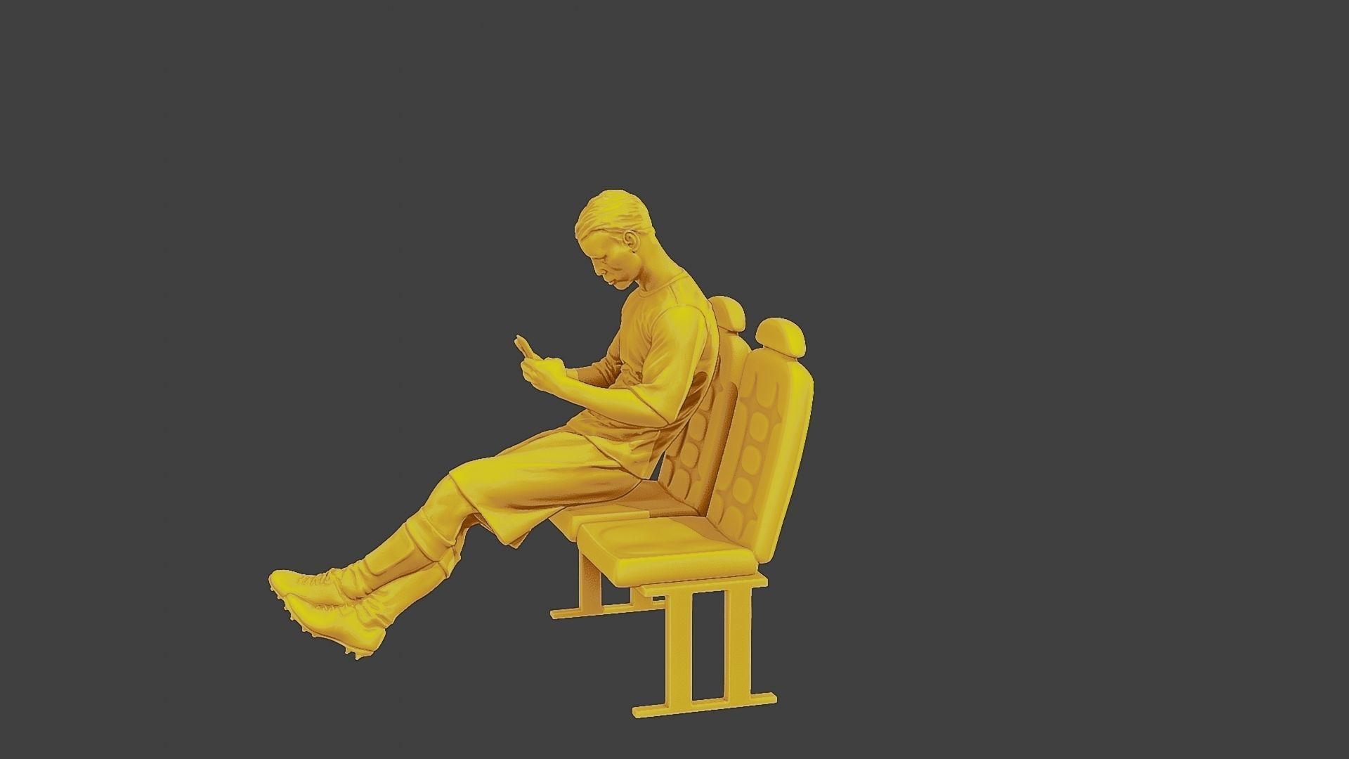 Soccer Player SP 016 3D print model_3