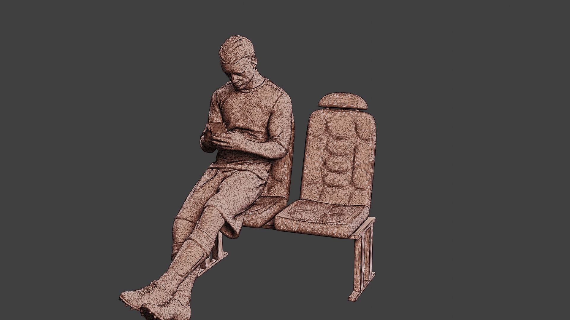 Soccer Player SP 016 3D print model_12