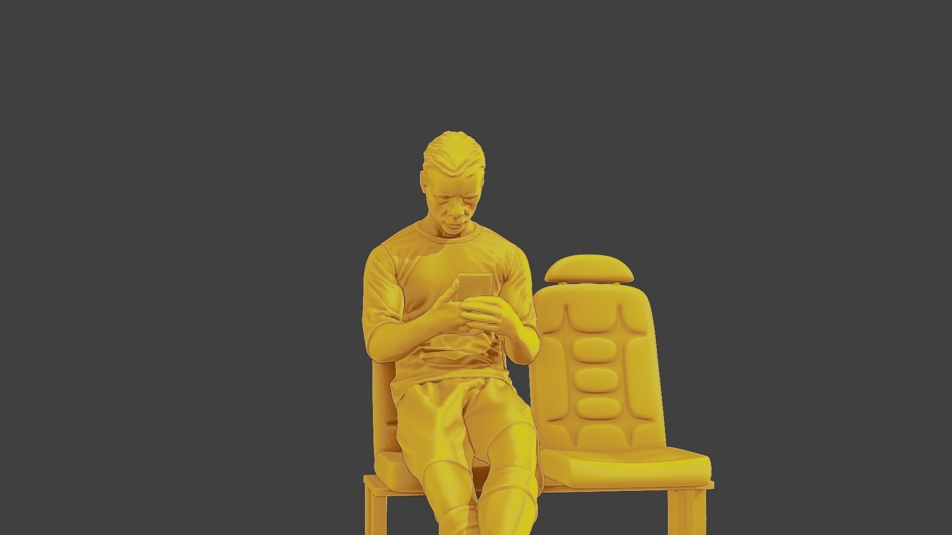 Soccer Player SP 016 3D print model_28