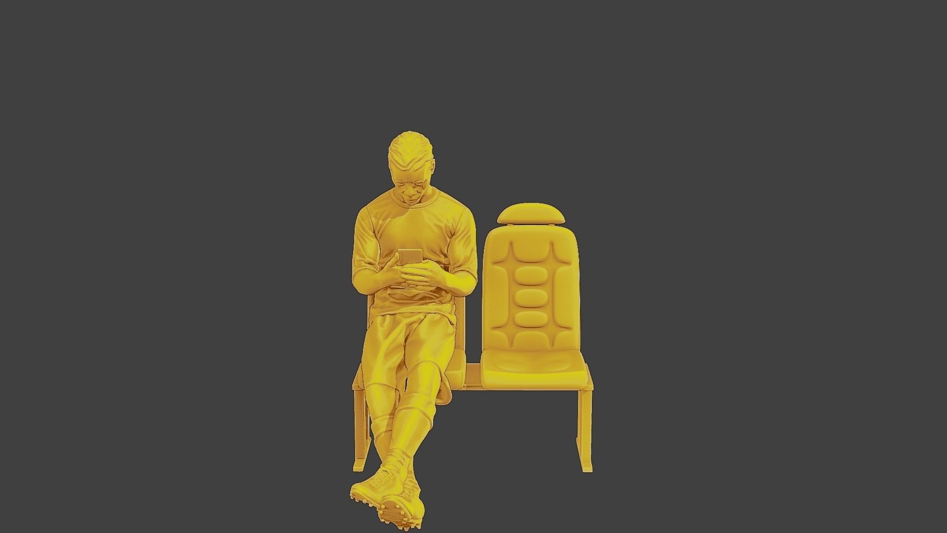 Soccer Player SP 016 3D print model_11