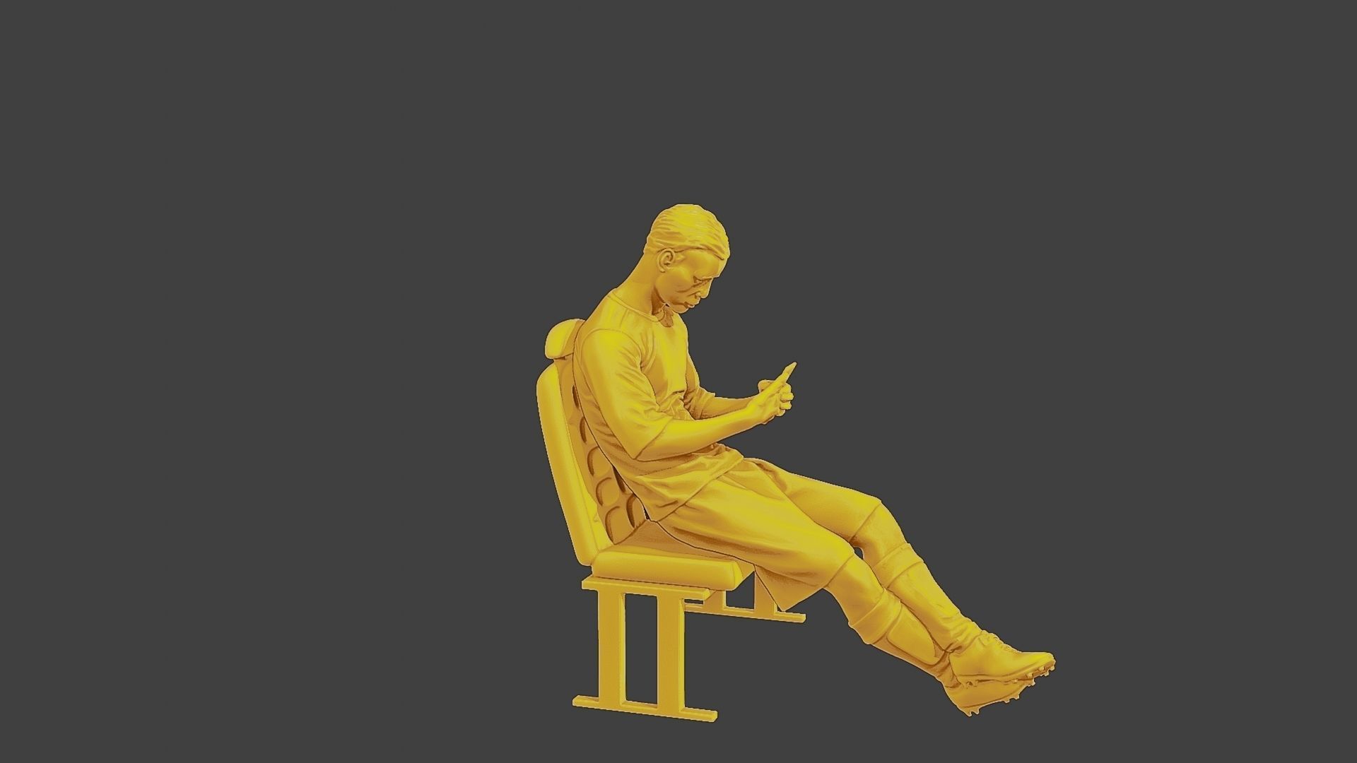 Soccer Player SP 016 3D print model_9