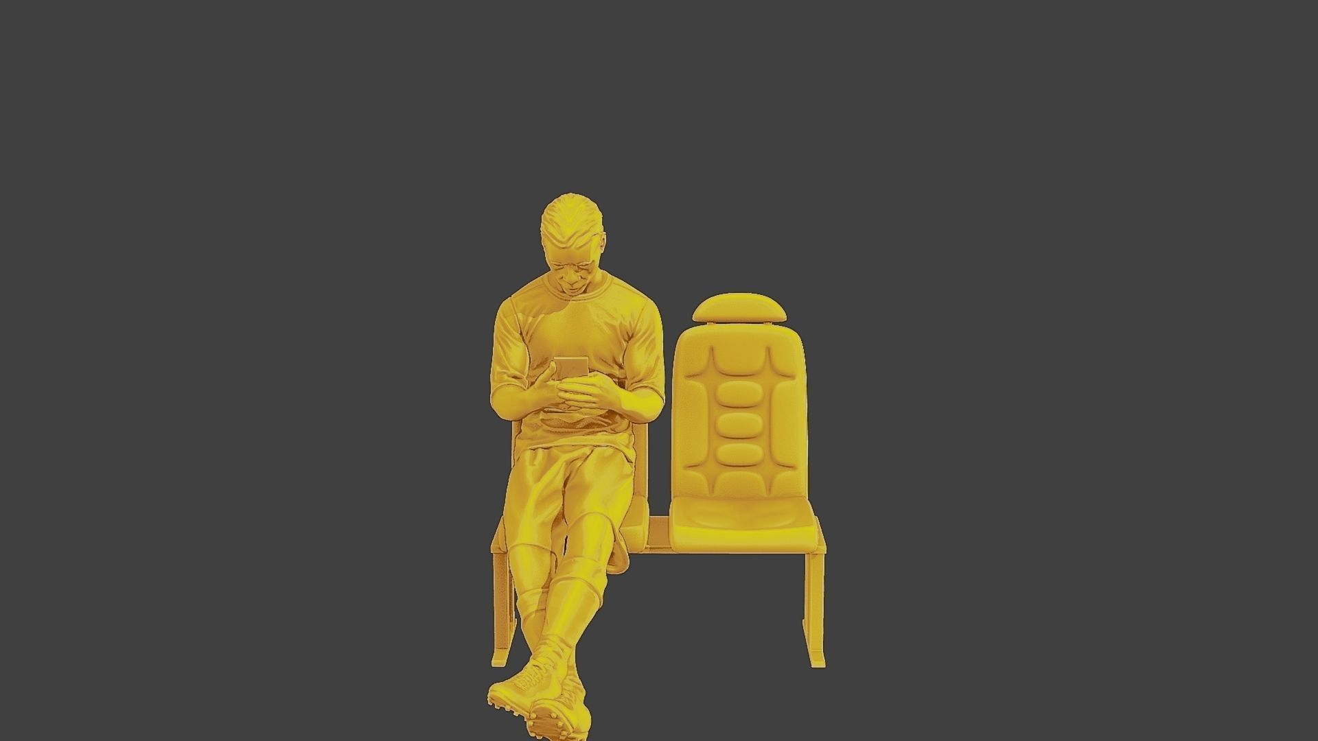 Soccer Player SP 016 3D print model_1