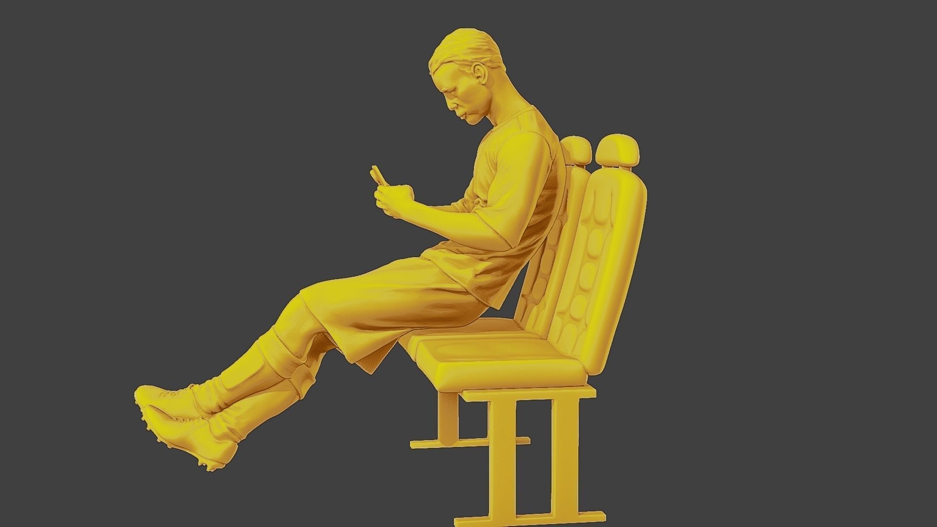 Soccer Player SP 016 3D print model_17