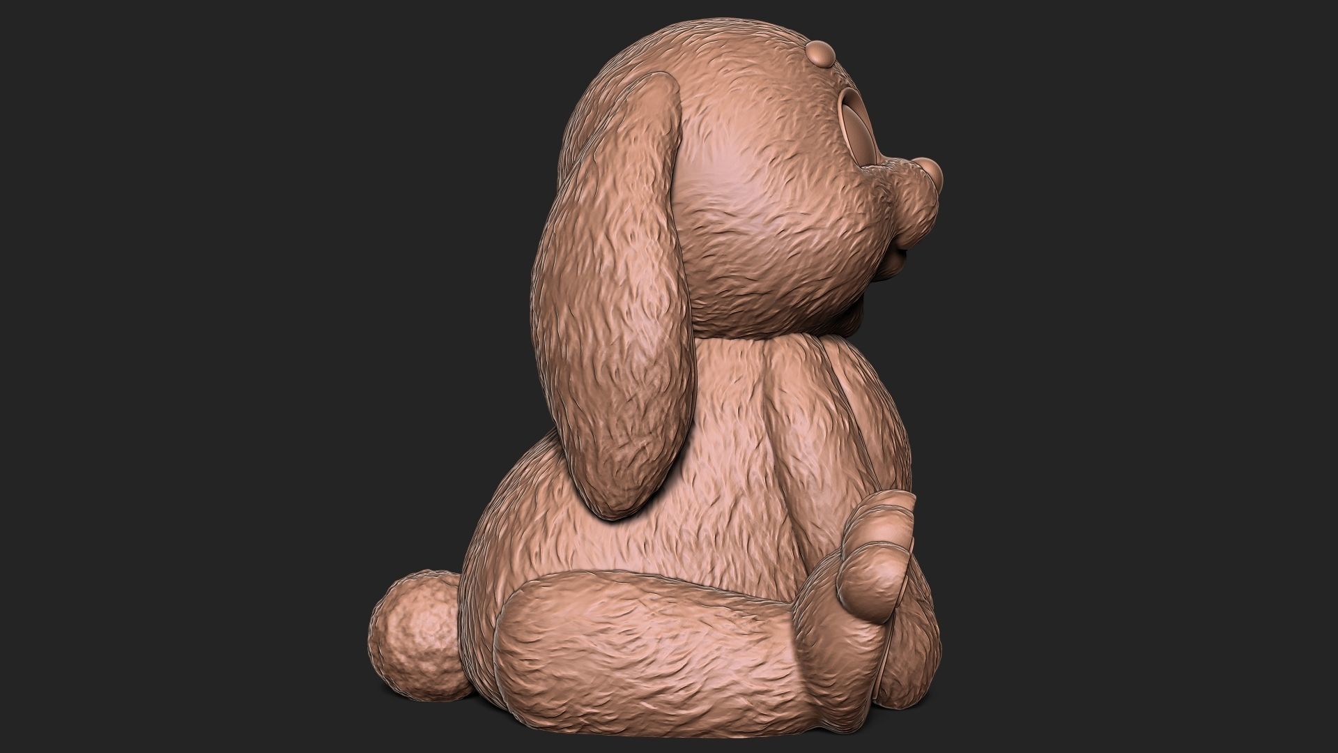 Cute Rabbit 3D print model_8