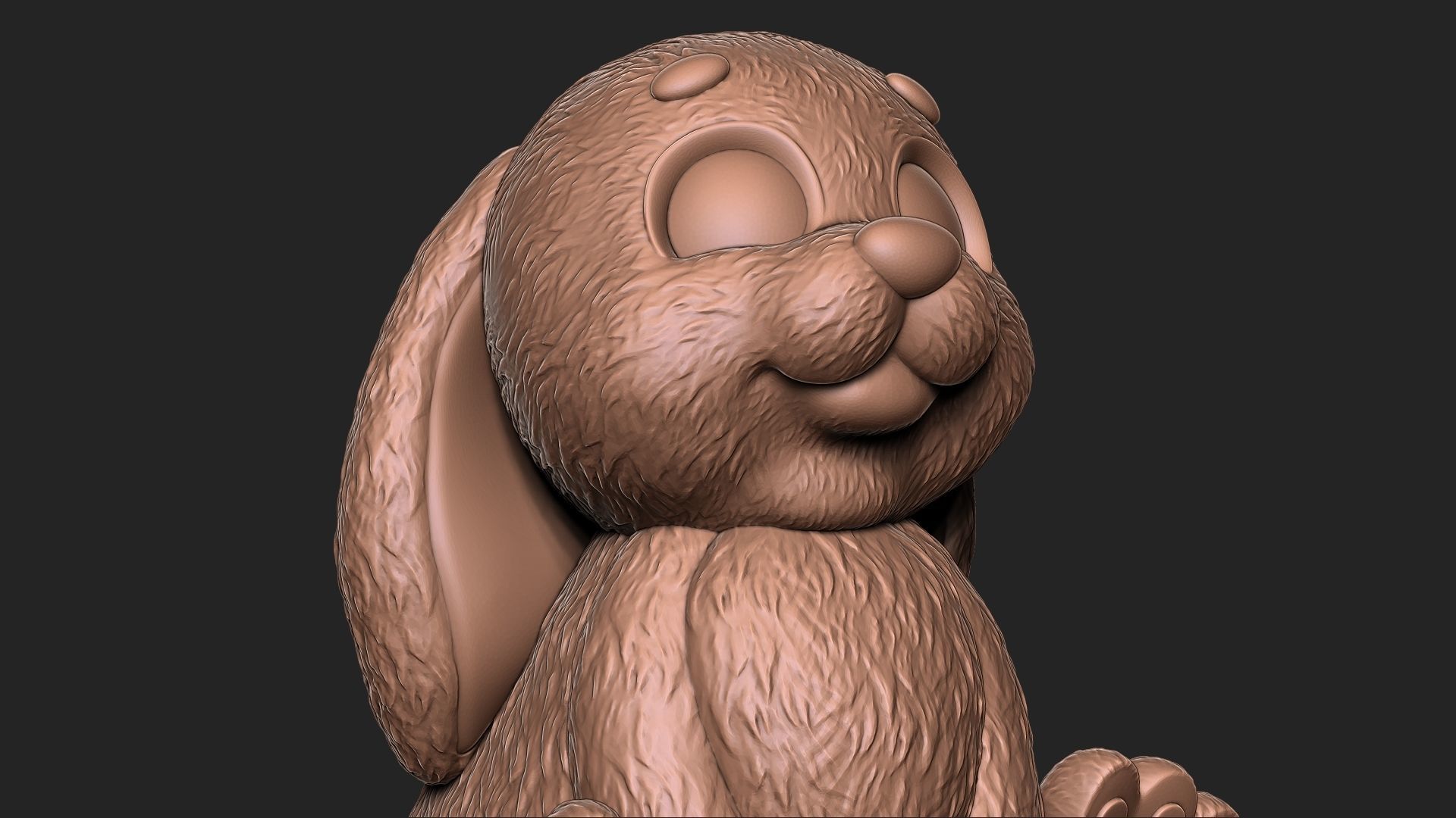 Cute Rabbit 3D print model_9