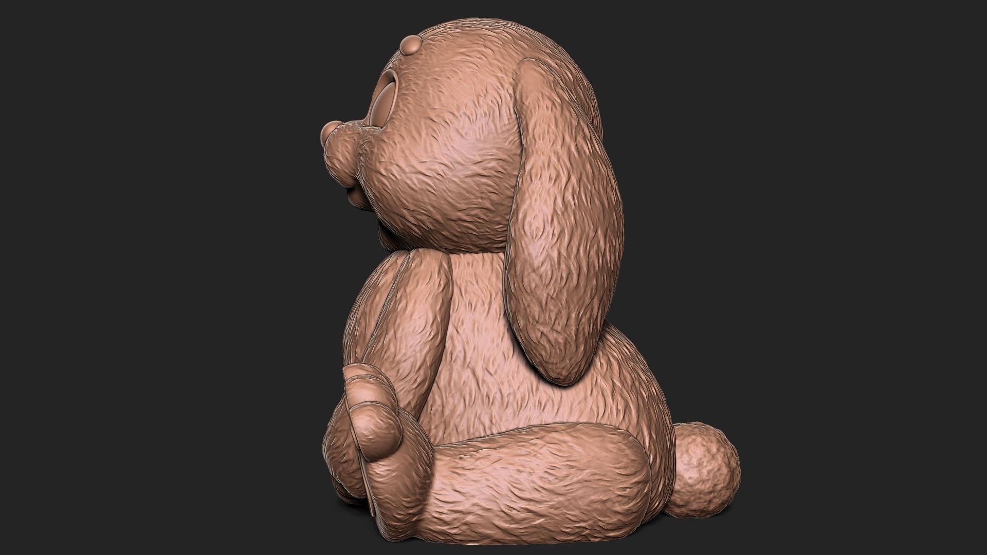 Cute Rabbit 3D print model_4