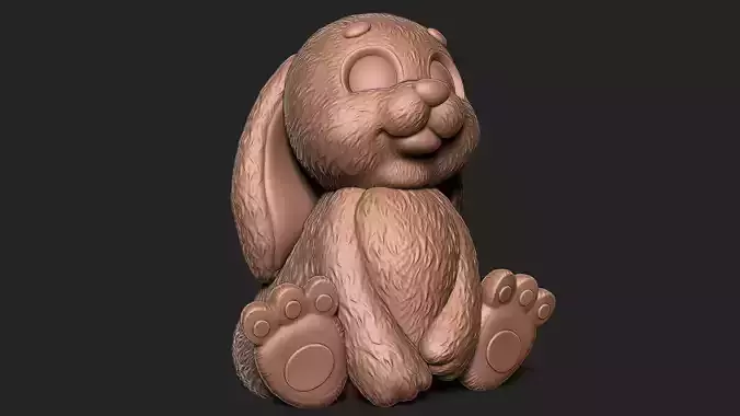 Cute Rabbit 3D print model