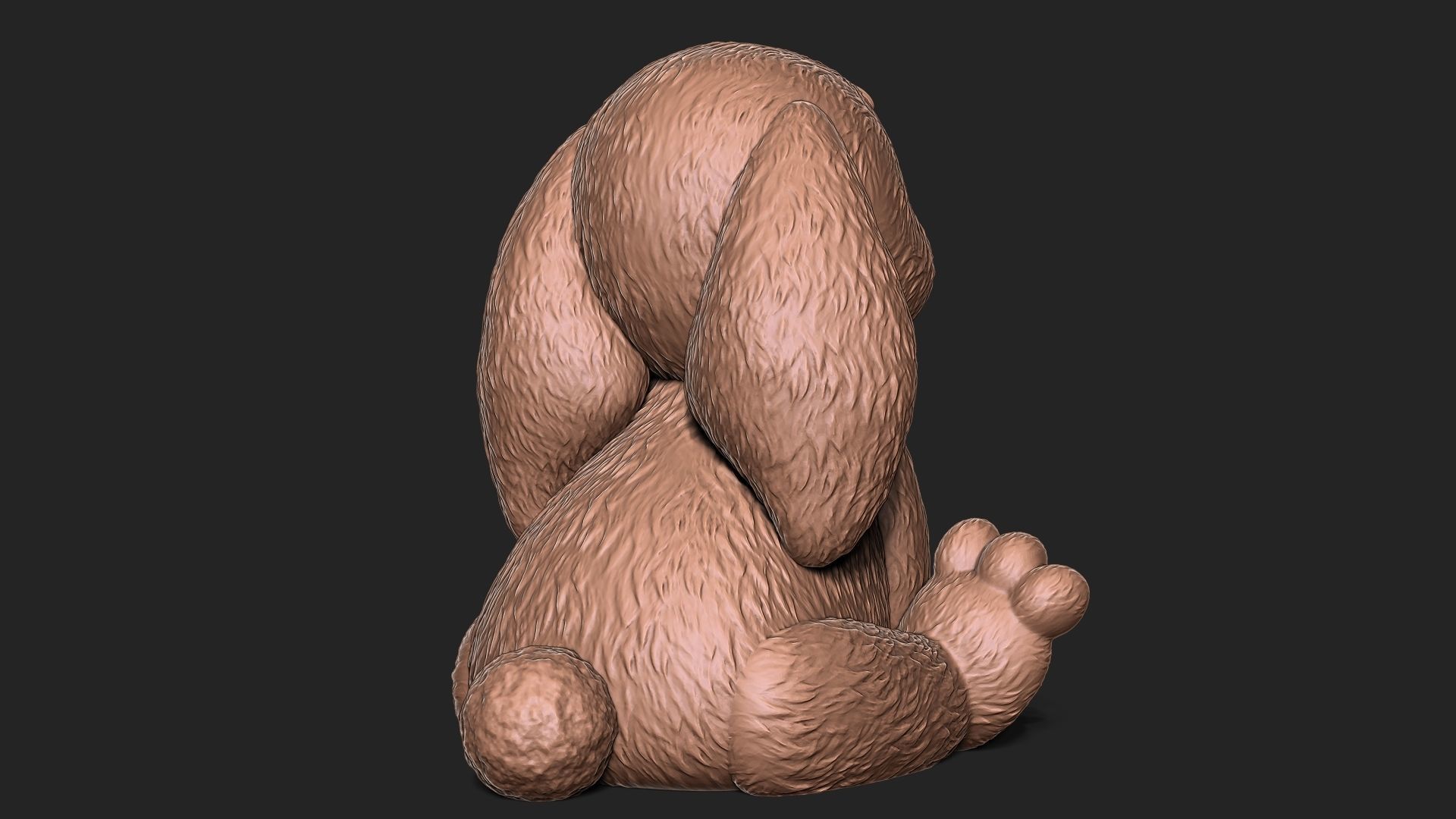 Cute Rabbit 3D print model_7