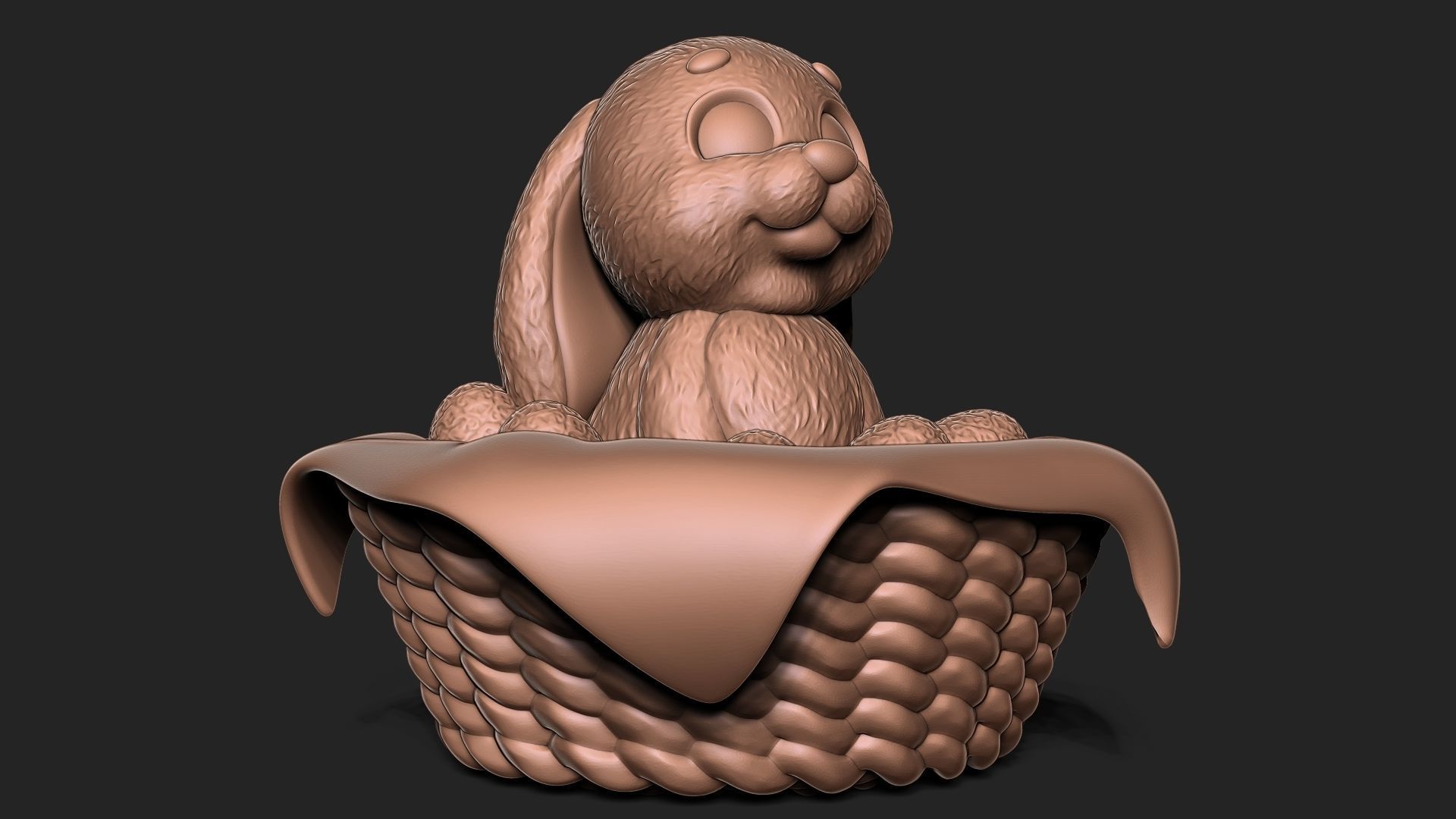 Easter Rabbit Bunny 3D model 3D printable | CGTrader
