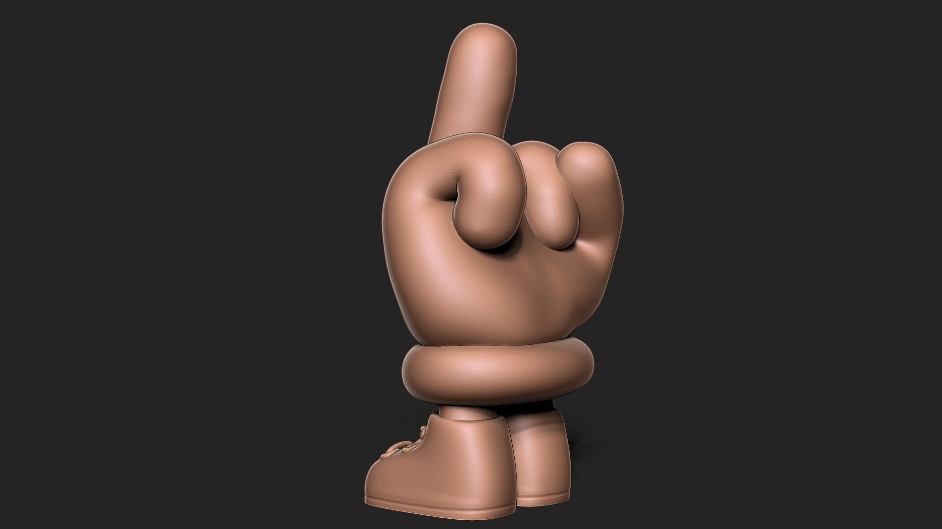 Middle Finger 3D print model_4