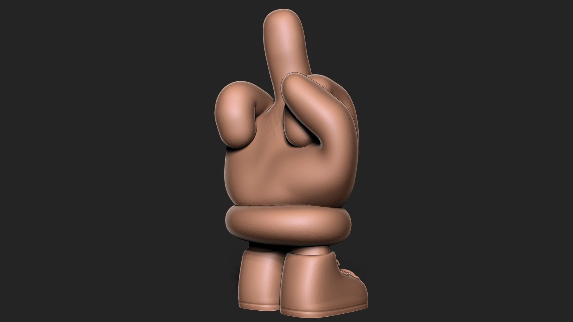Middle Finger 3D print model_6