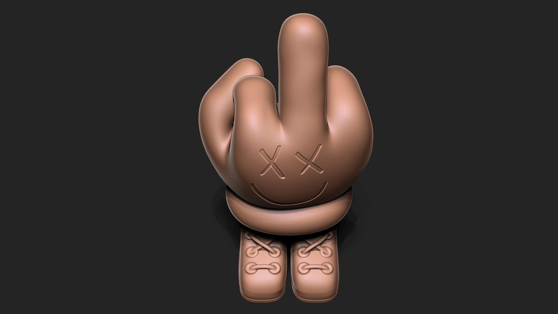 Middle Finger 3D print model_9