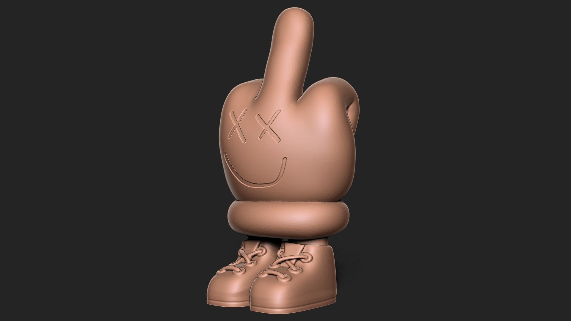 Middle Finger 3D print model_2
