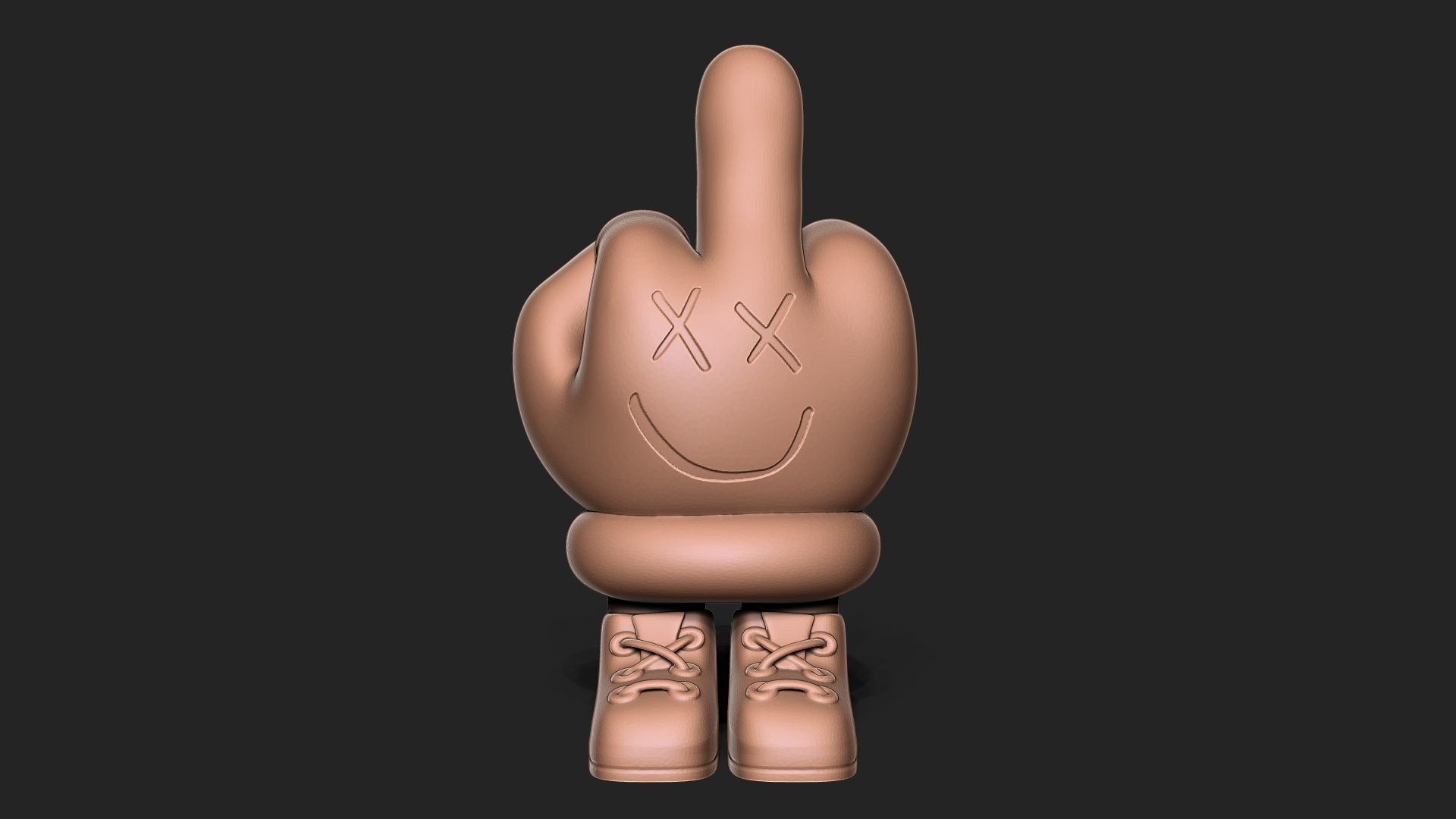 Middle Finger 3D print model_1