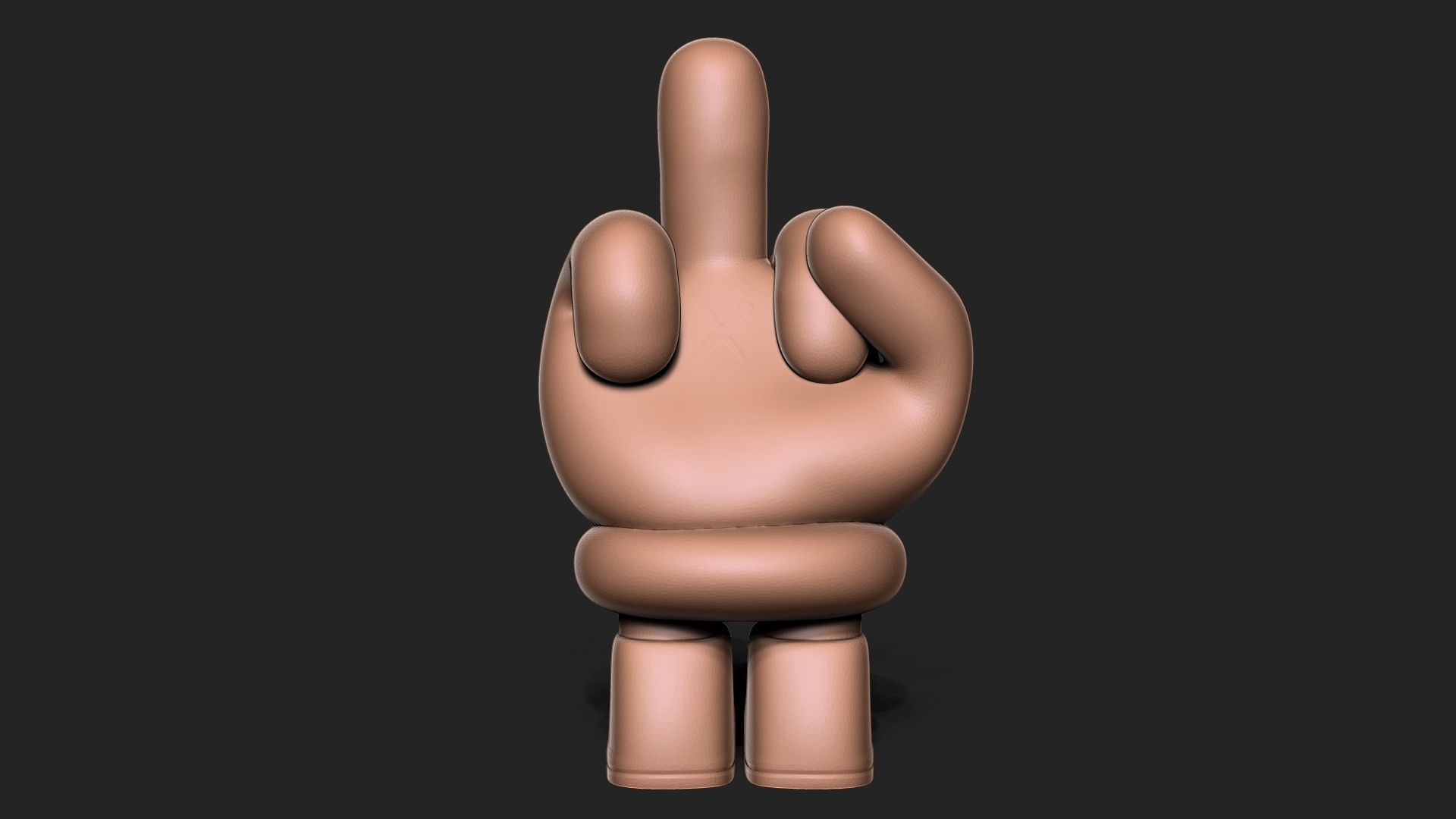 Middle Finger 3D print model_5
