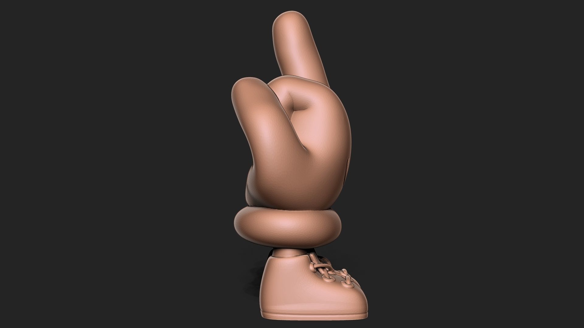 Middle Finger 3D print model_7