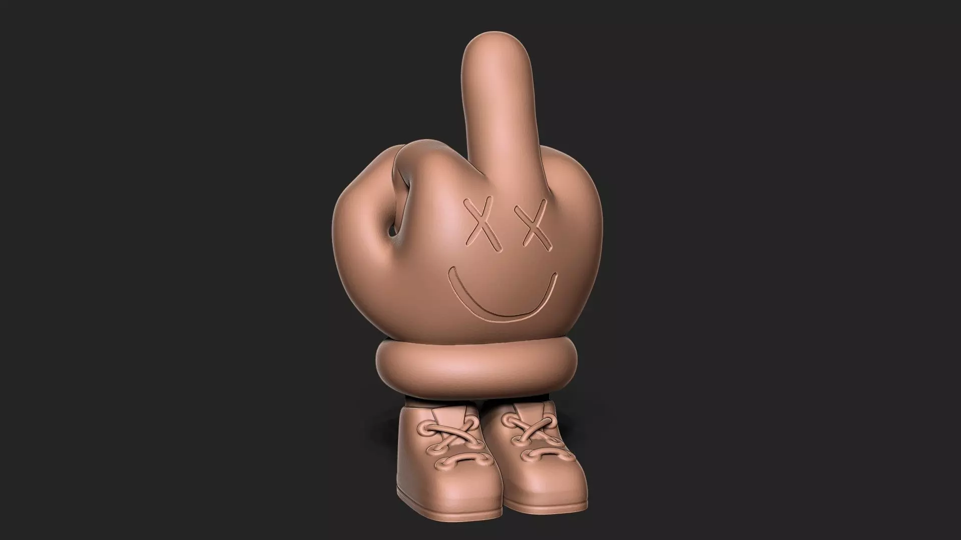 Middle Finger 3D print model_0
