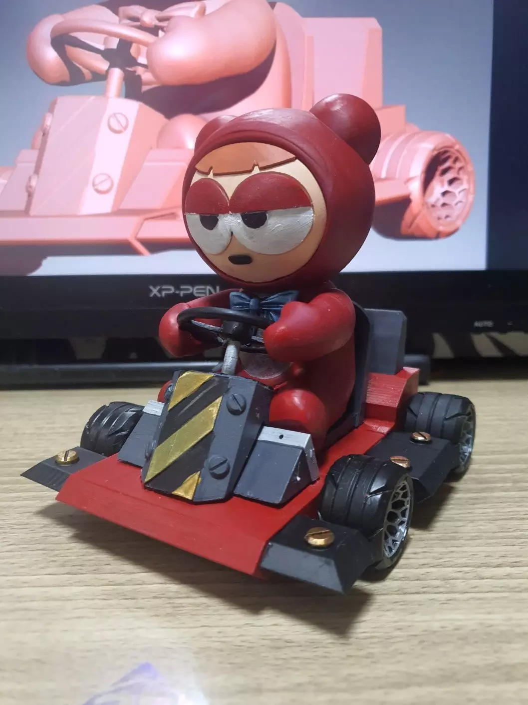 KartRider bear in go kart 3D print model