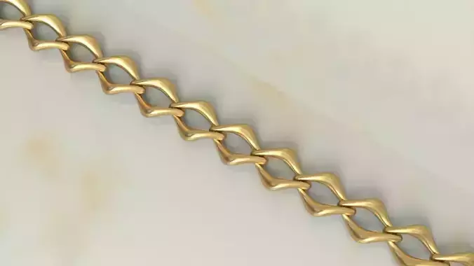 Cuban link chain or necklace new model 3D print model