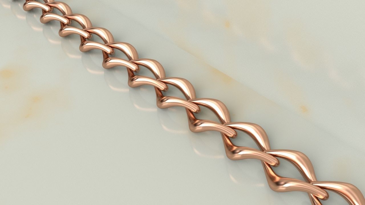 Cuban link chain or necklace new model 3D print model_3