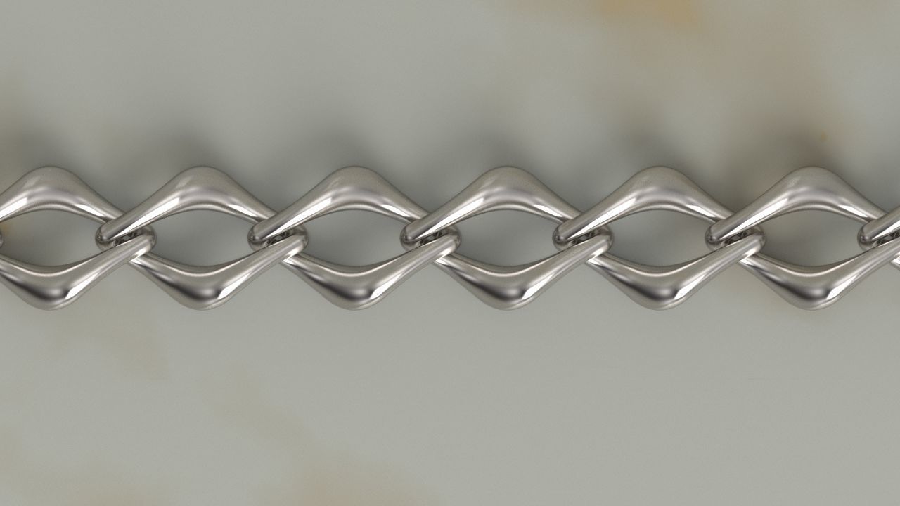 Cuban link chain or necklace new model 3D print model_5