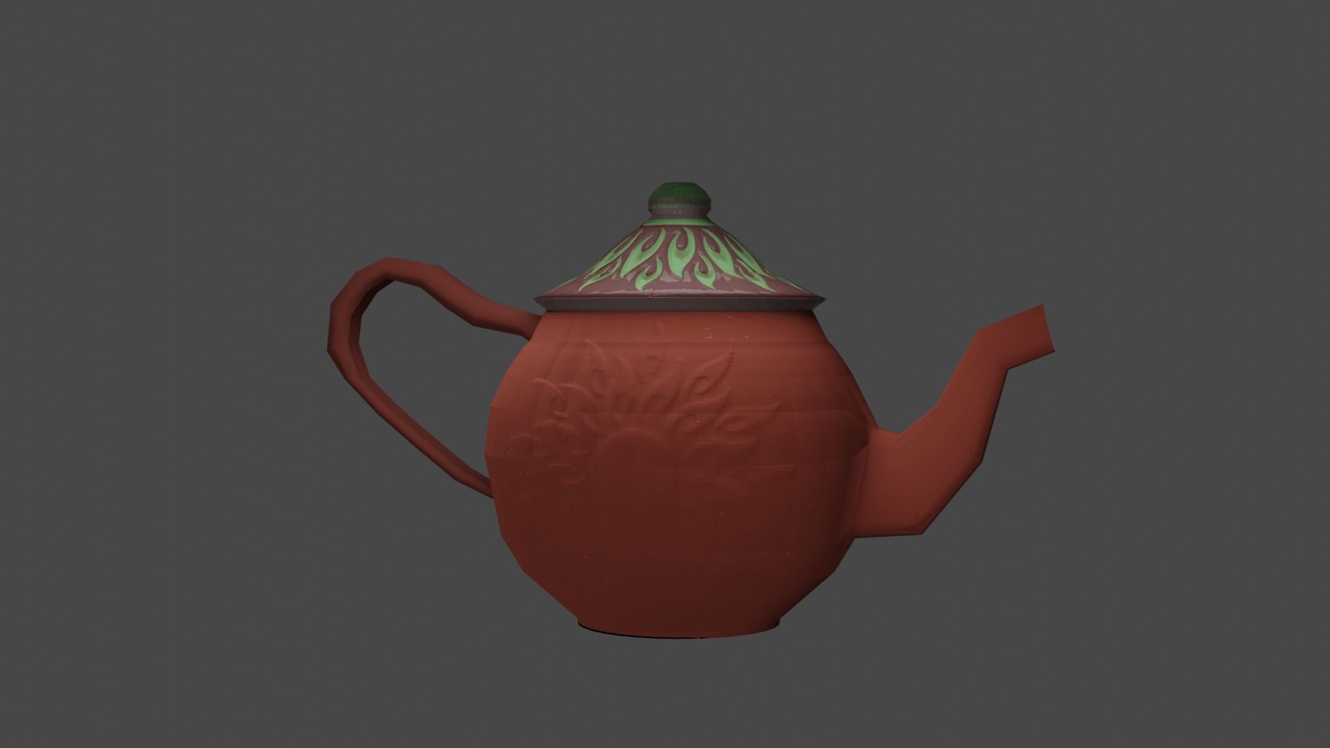 Free Game Ready Tea Pot Free low-poly 3D model_3