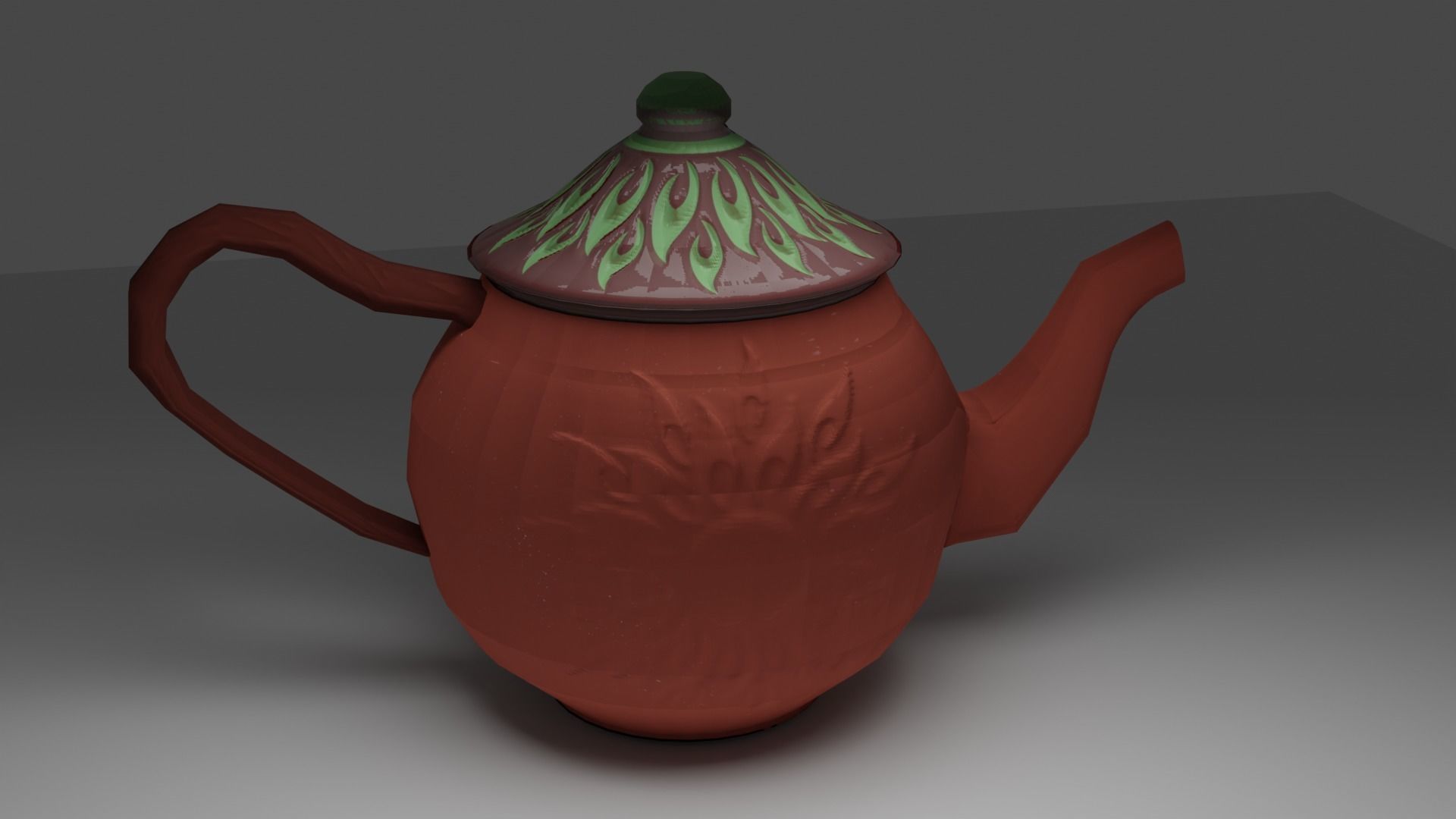 Free Game Ready Tea Pot Free low-poly 3D model_1