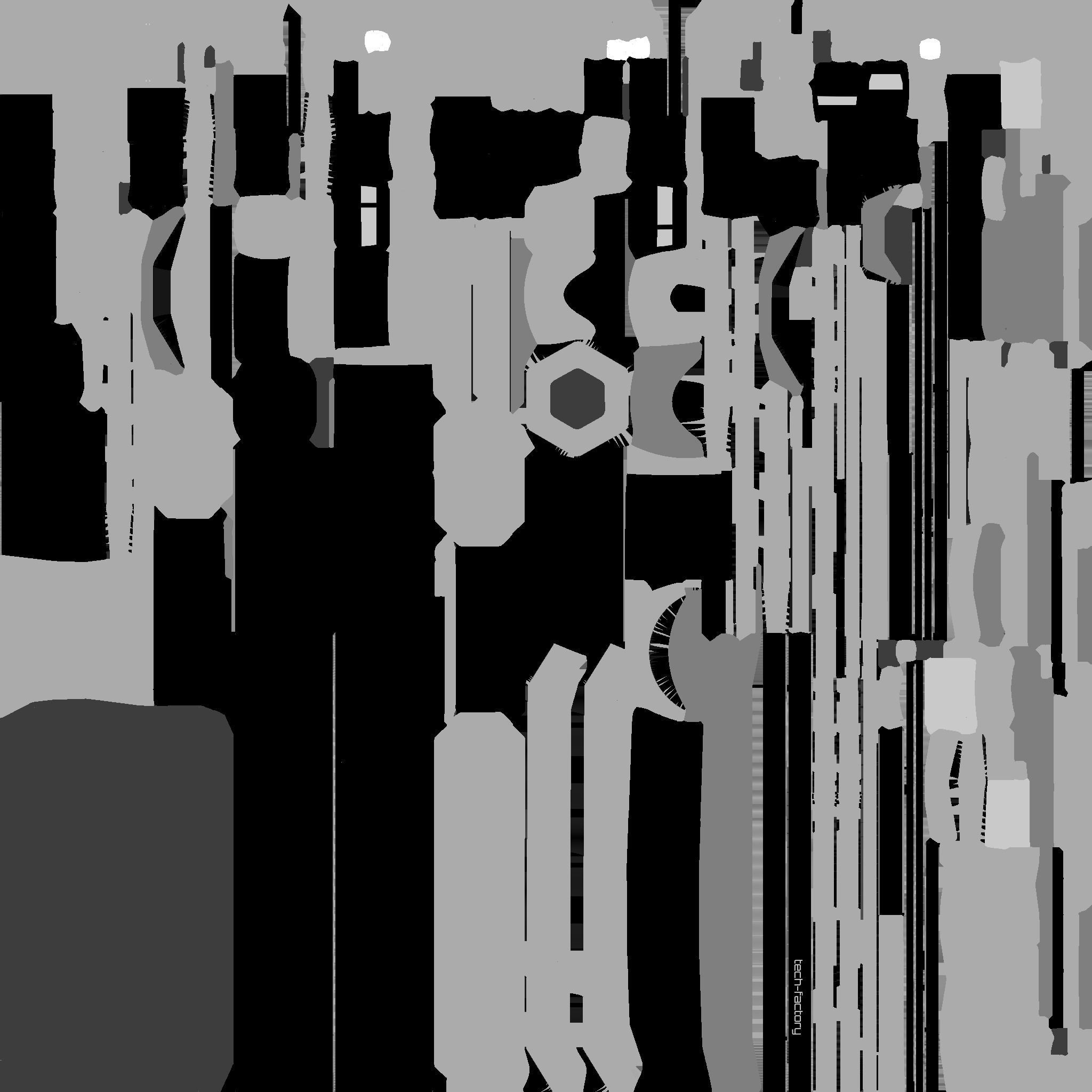 SciFi Factory A01 White Blue - Sci Fi Exterior Design Low-poly 3D model_26