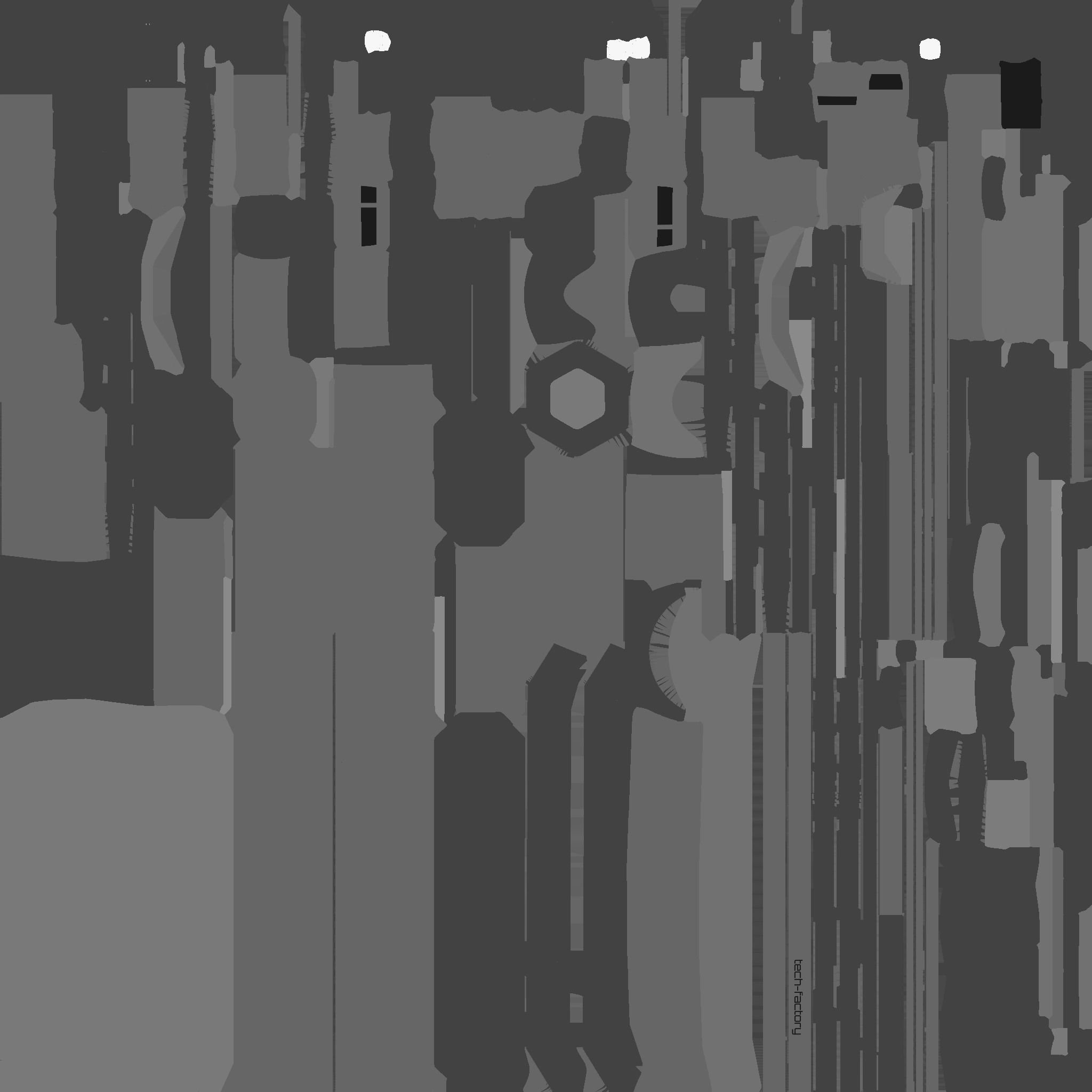 SciFi Factory A02 White Gray - Sci Fi Exterior Design Low-poly 3D model_28