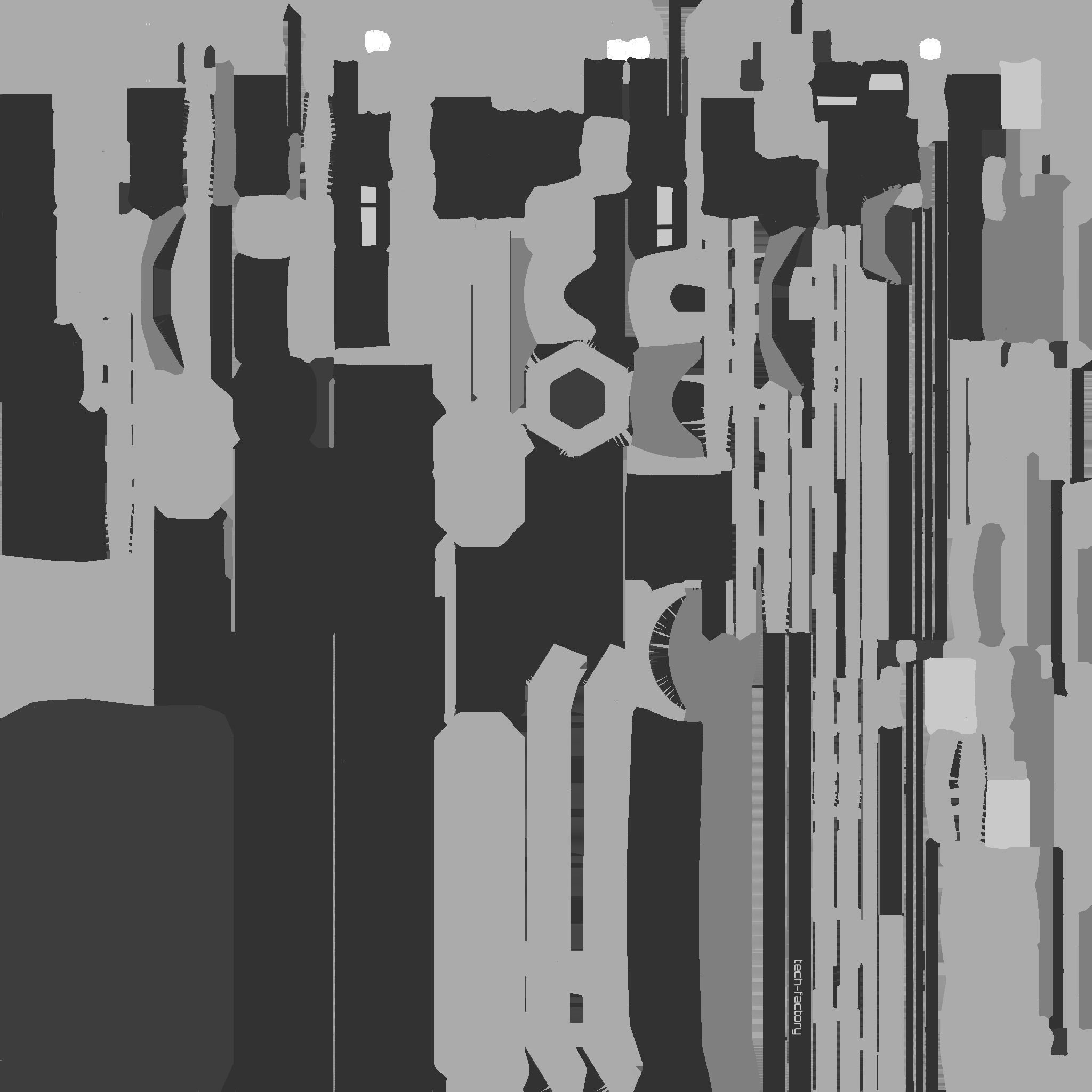 SciFi Factory A03 Blue - Sci Fi Exterior Design Low-poly 3D model_26