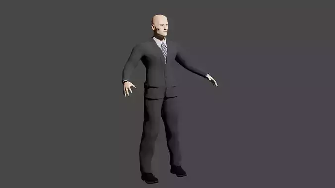 Office man Free 3D model