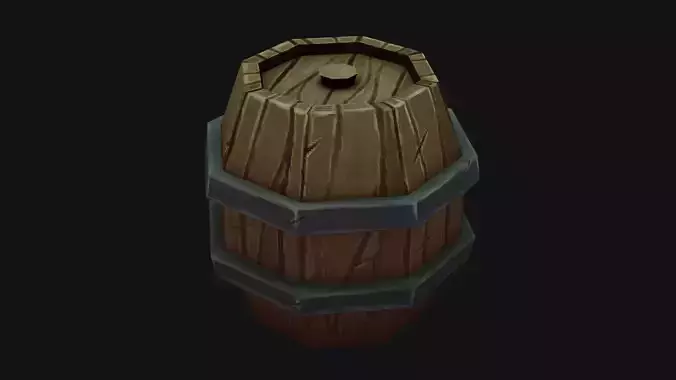 Wooden Handpaint Barrel for Games
