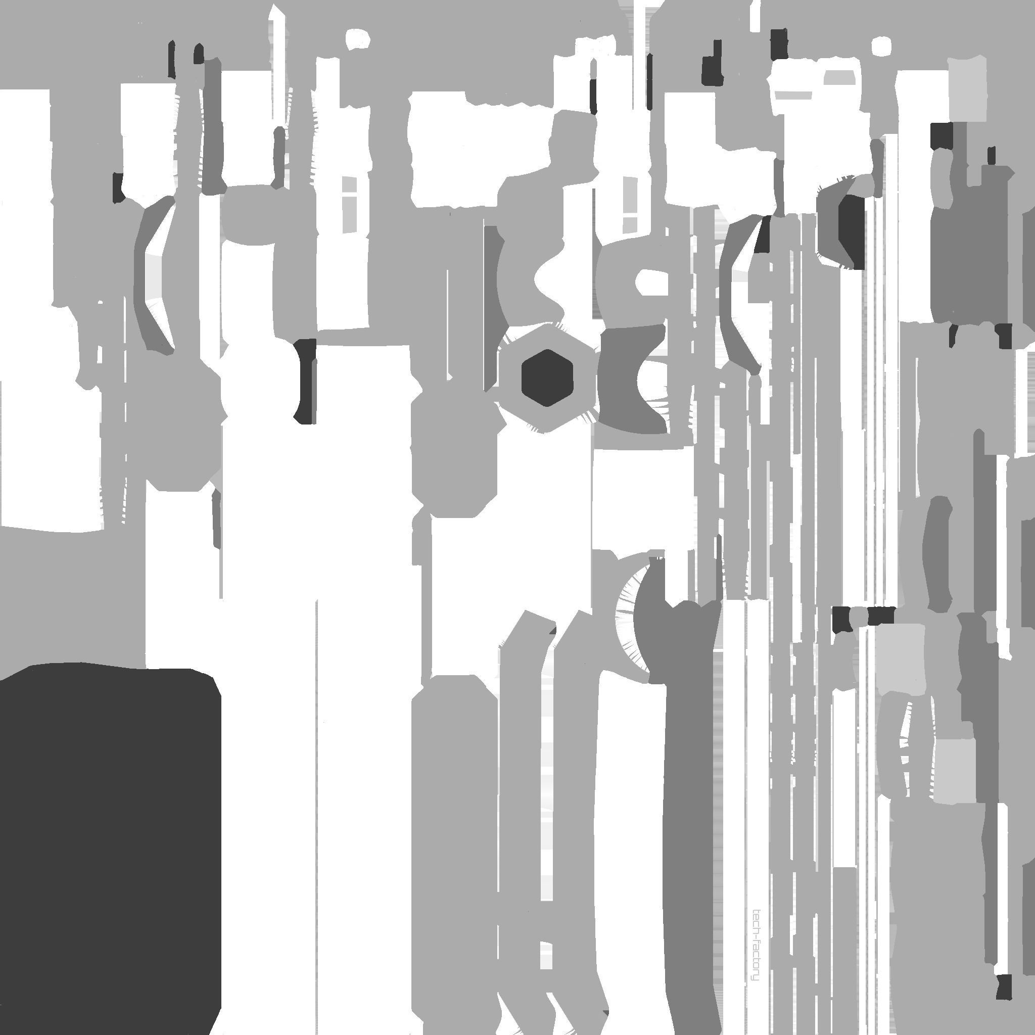 SciFi Factory A08 Metallic - Sci Fi Exterior Design Low-poly 3D model_26